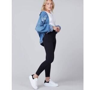 Spanx Black EcoCare Seamless Leggings Size XL